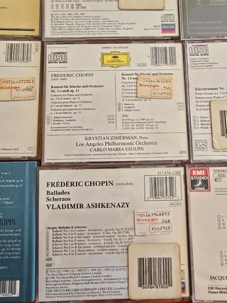 10 CDs Chopin Frédéric lote Música Clásica