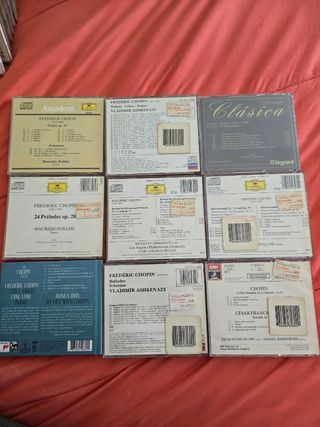 10 CDs Chopin Frédéric lote Música Clásica