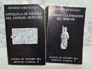 Manual de Historia del Derecho I y II