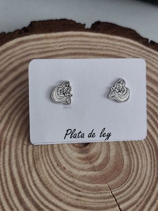 Pendientes Rapunzel Disney plata 925