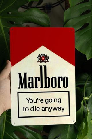 Poster Marlboro vintage metallo