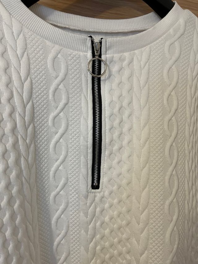 Jersey blanco de entretiempo