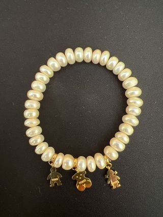 Pulsera Tous perlas-dorada