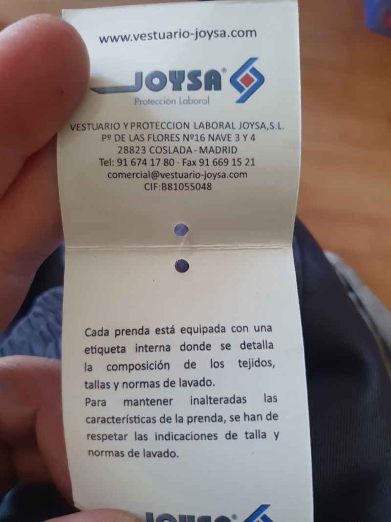 Pantalón trabajo Joysa Gris NUEVO de segunda mano por 10 EUR en