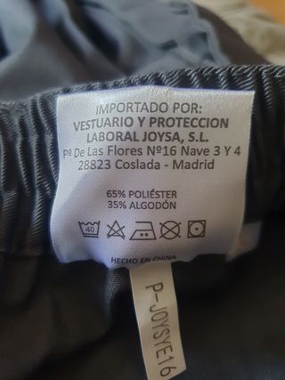 Pantalón trabajo Joysa Gris - NUEVO