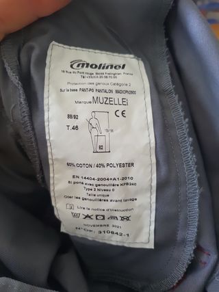 Pantalones trabajo - Gris/Rojo