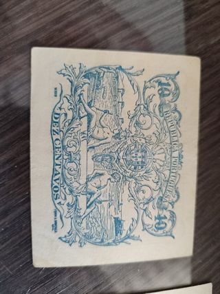 2 Billetes 10 Centavos Casa da Moeda