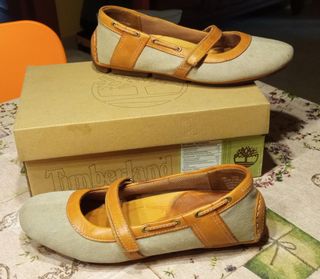 Scarpe Timberland Ballerine Beige/Marrone 37 pelle