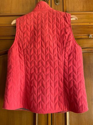 Chaleco acolchado rojo