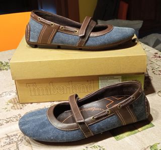 Scarpe Timberland Ballerine Blu/Marrone 38 nuove