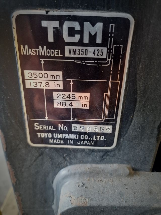 Carretilla elevadora TCM FD15-16 electrica