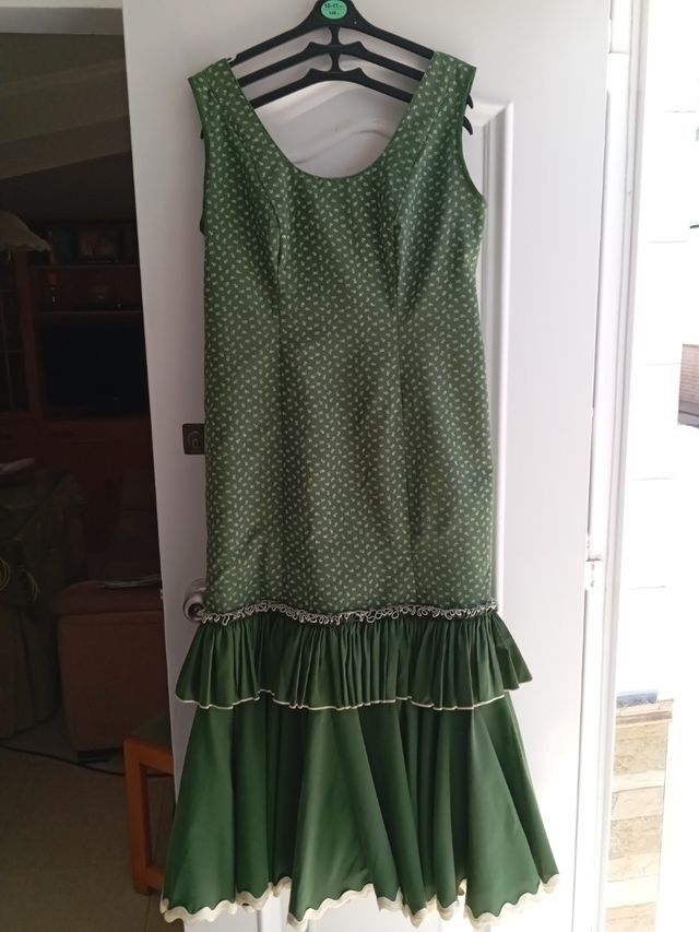 Bata rociera verde - Talla grande