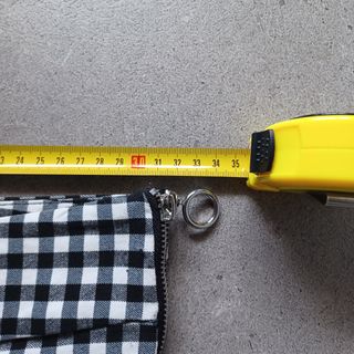 Pantalón Zara cuadros blanco-negro