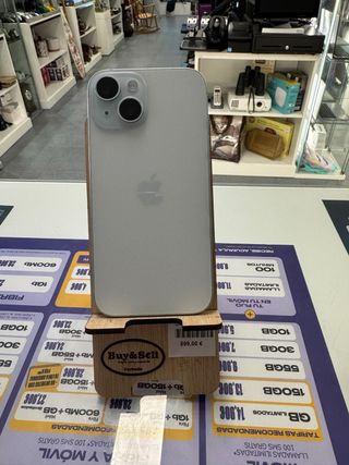 iPhone 15 blanco/plata