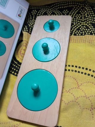 Puzzle Montessori círculos madera