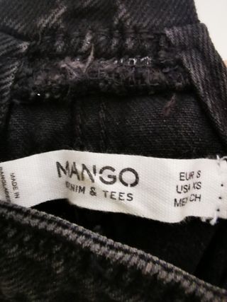 Vestido petó vaquero gris Mango - Talla S