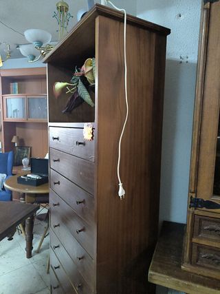 Cómoda alta 10 cajones madera