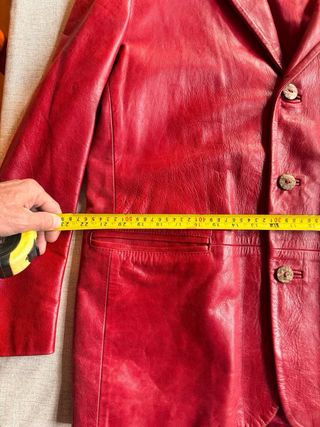 Americana de cuero unica y original