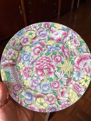 4 Platos Decorativos Cerámica China