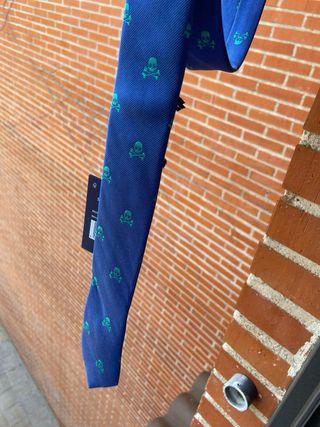 Corbata Scalpers Calaveras Azul para niños