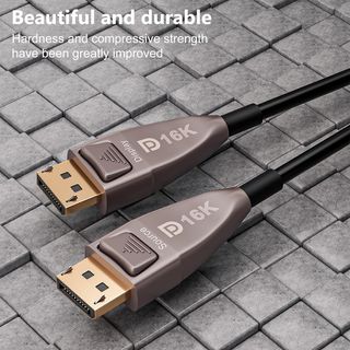 Cable de fibra óptica 16K Displayport 2.1 de 10m