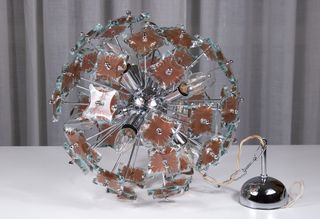 Lampadario Murano space age Sputnik, originale 70s