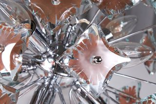 Lampadario Murano space age Sputnik, originale 70s