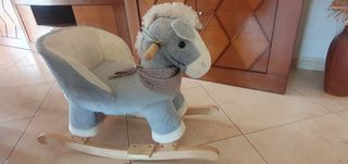 Caballo balancín infantil con sonido