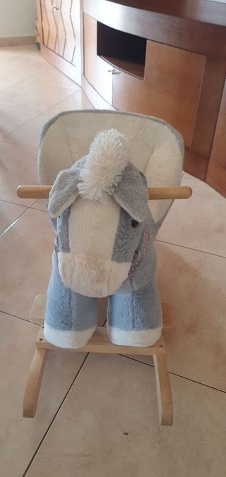 Caballo balancín infantil con sonido