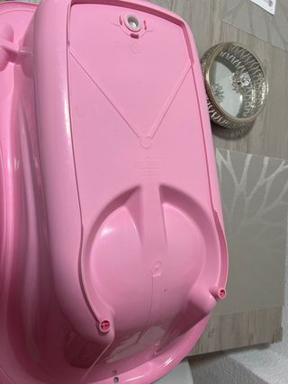 Bañera bebé rosa