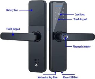 Cerradura biométrica de huellas dactilares 