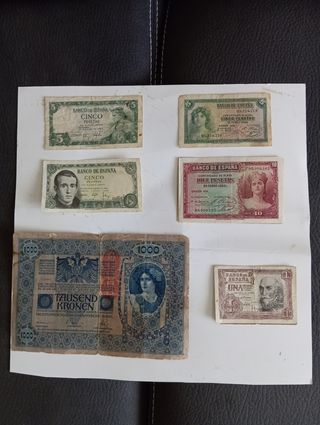 Lotes billetes antiguos España Pesetas