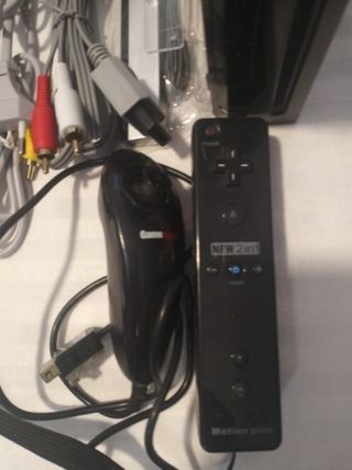 Wii completa Nintendo negra