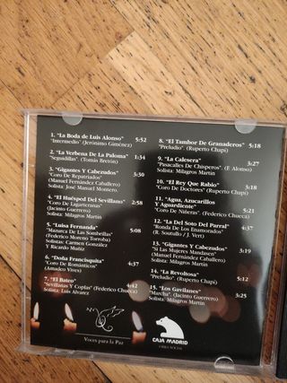 CD Voces para la Paz - Zarzuela