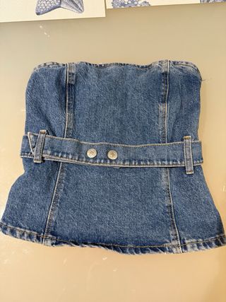 Blusa negra & mono azul - Tallas XS-S