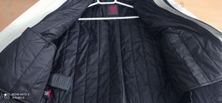 Chaqueta moto Dainese beige-negro