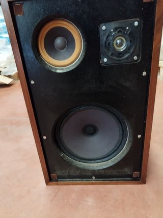Altavoces ITT vintage marrón