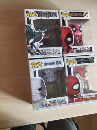 Funko Pop! Marvel: Venomized Groot Deadpool Thanos