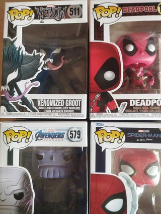 Funko Pop! Marvel: Venomized Groot Deadpool Thanos