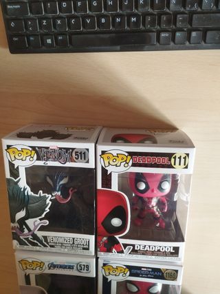 Funko Pop! Marvel: Venomized Groot Deadpool Thanos