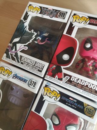 Funko Pop! Marvel: Venomized Groot Deadpool Thanos