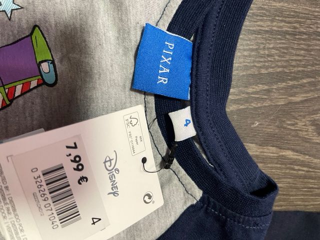 3 Camisetas Niño T.4 - Nuevas