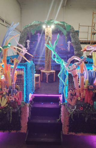 Carroza desfile: temática marina