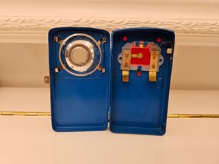 Linterna Vintage Azul Metal