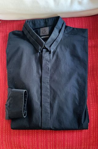Camicia elegante nera uomo Calvin Klein 42 (16 1/2