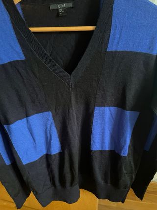 Jersey COS azul y negro - Talla S