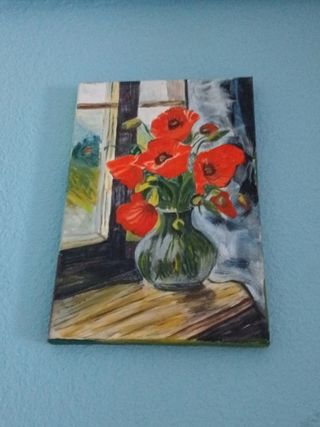 Cuadro acrílico - Amapolas
