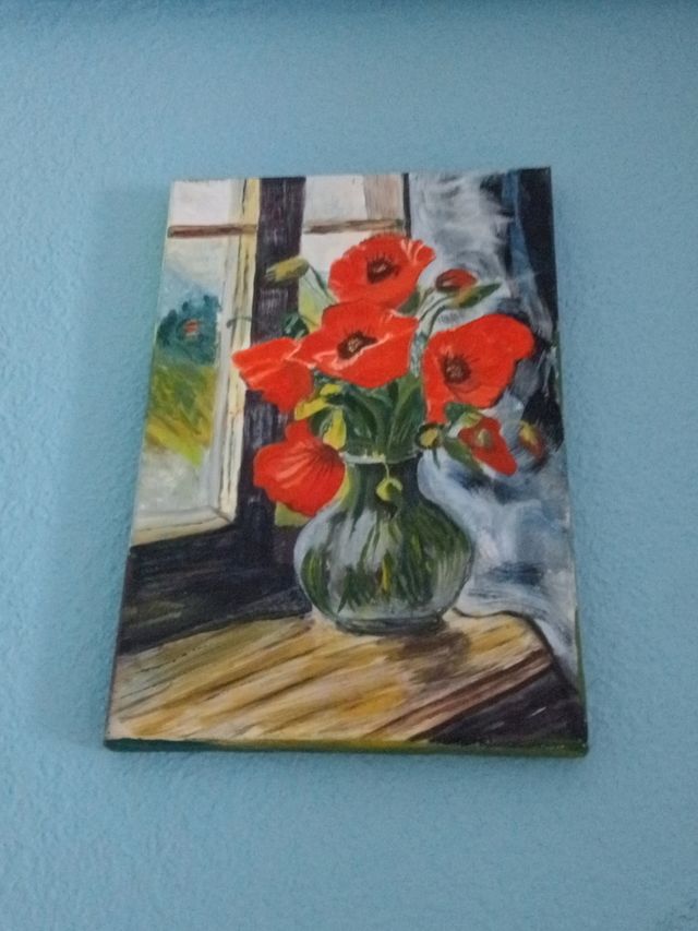Cuadro acrílico - Amapolas