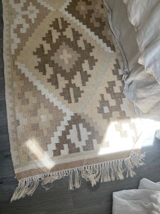 Alfombra étnica Zara Home - Beige/Marrón 70x200