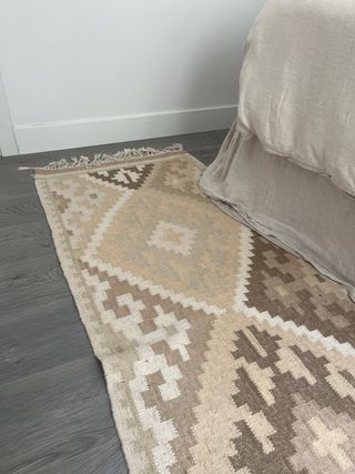 Alfombra étnica Zara Home - Beige/Marrón 70x200